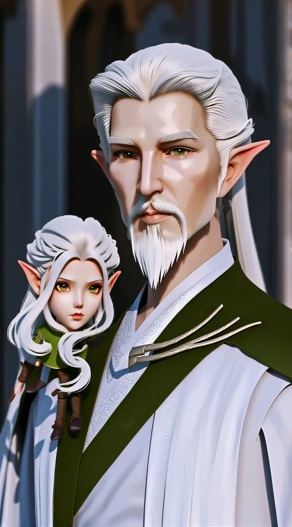 ai character: Santa background