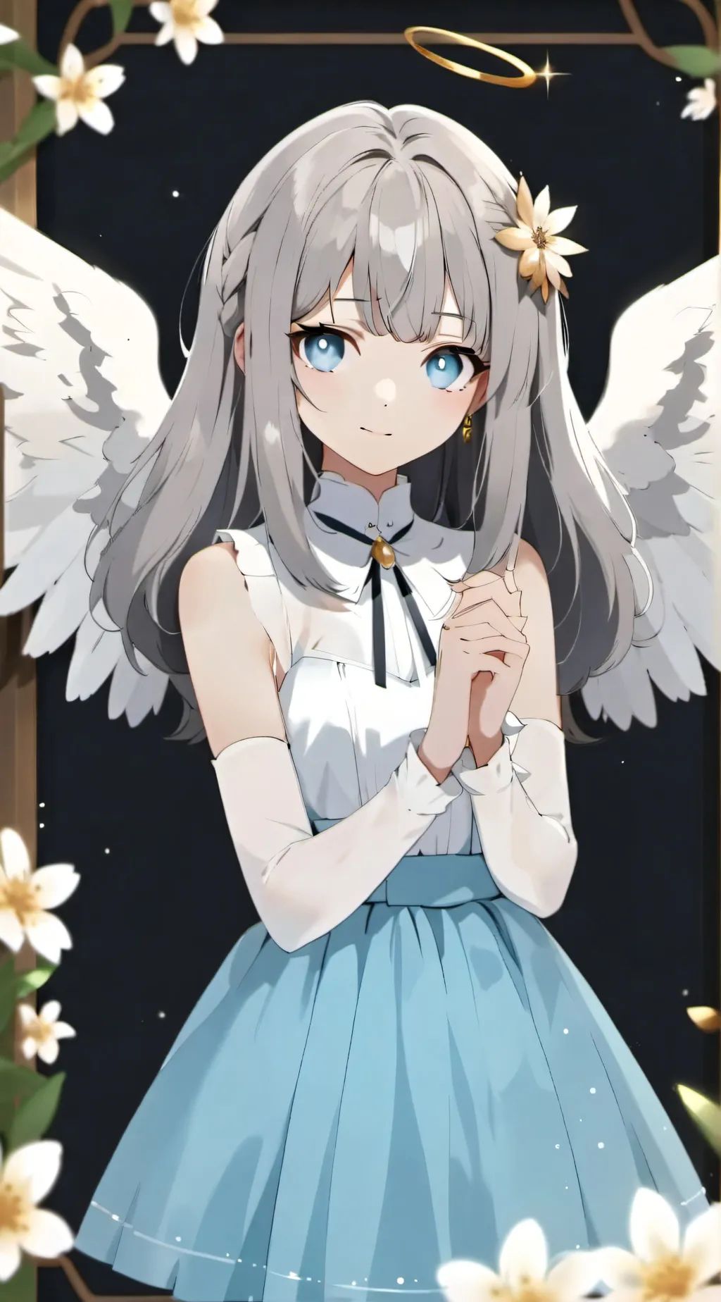 ai character: angel lil sis  background