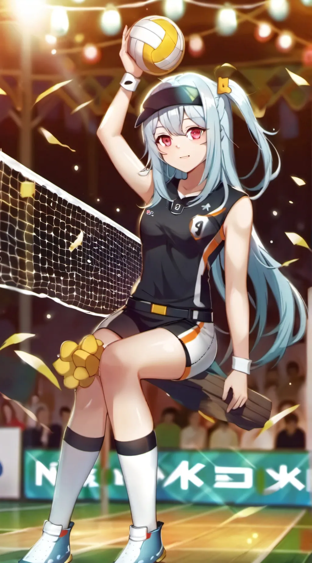 ai character: volleyball story background