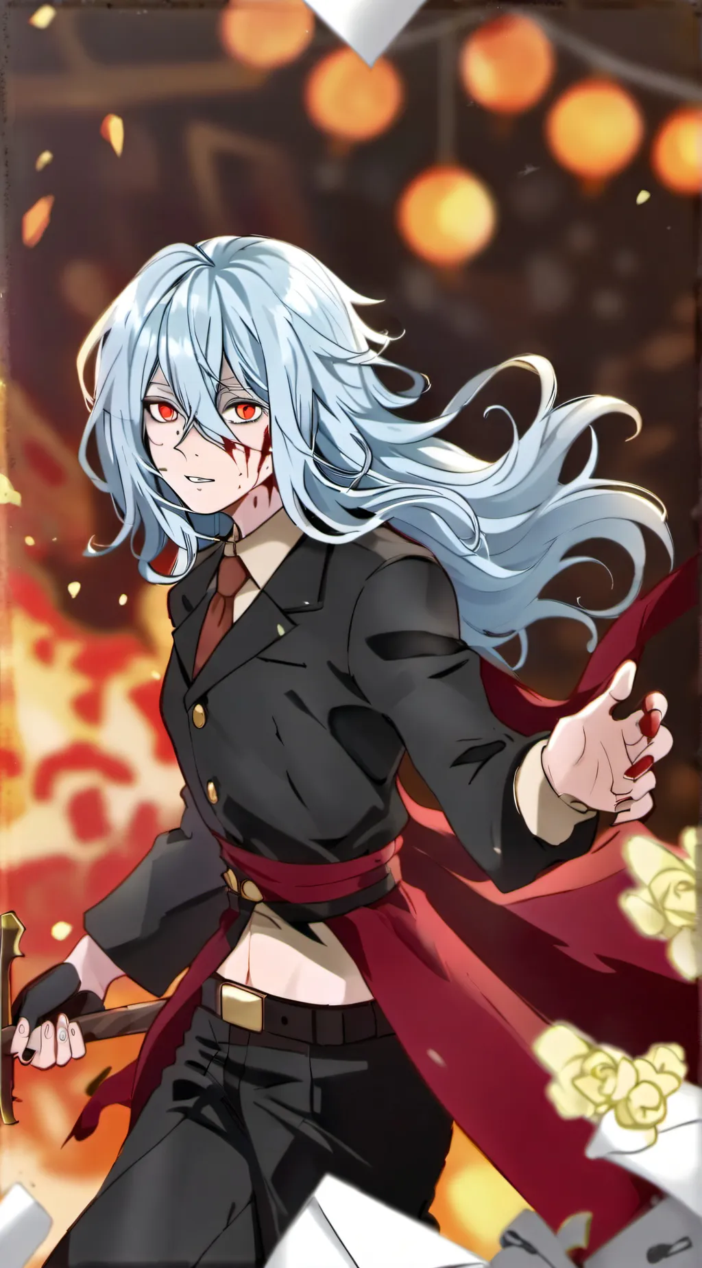 ai character: LOV genderbend background