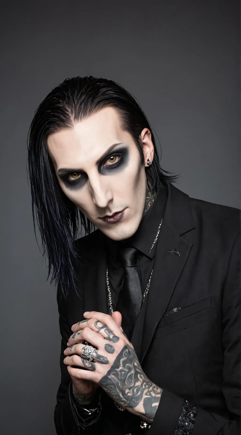 ai character: Chris Motionless  background