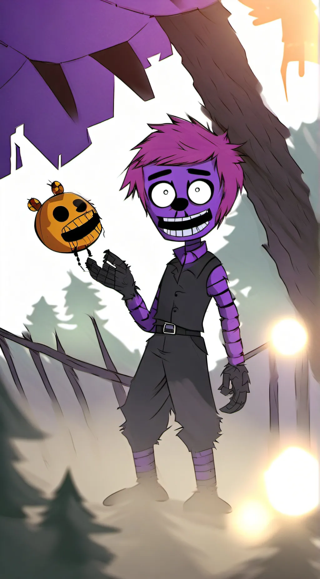 Talkie AI - Chat with purple kid