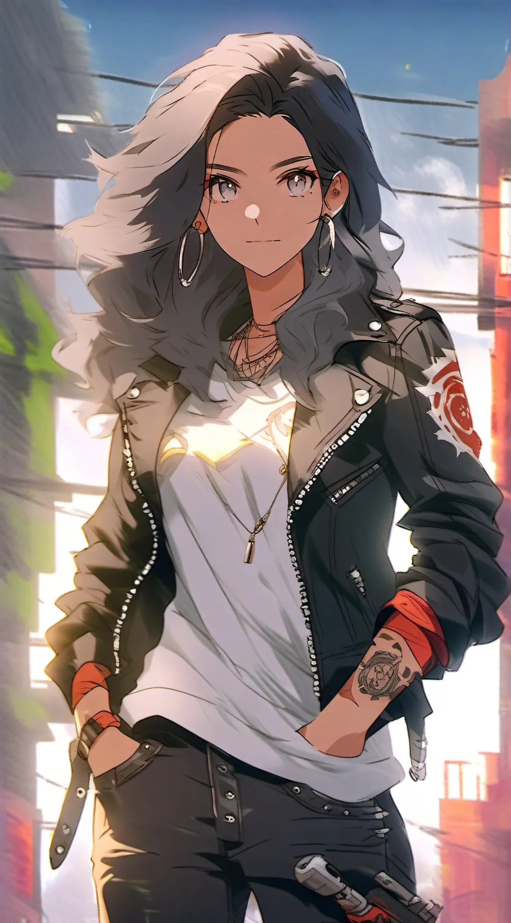 ai character: ash background