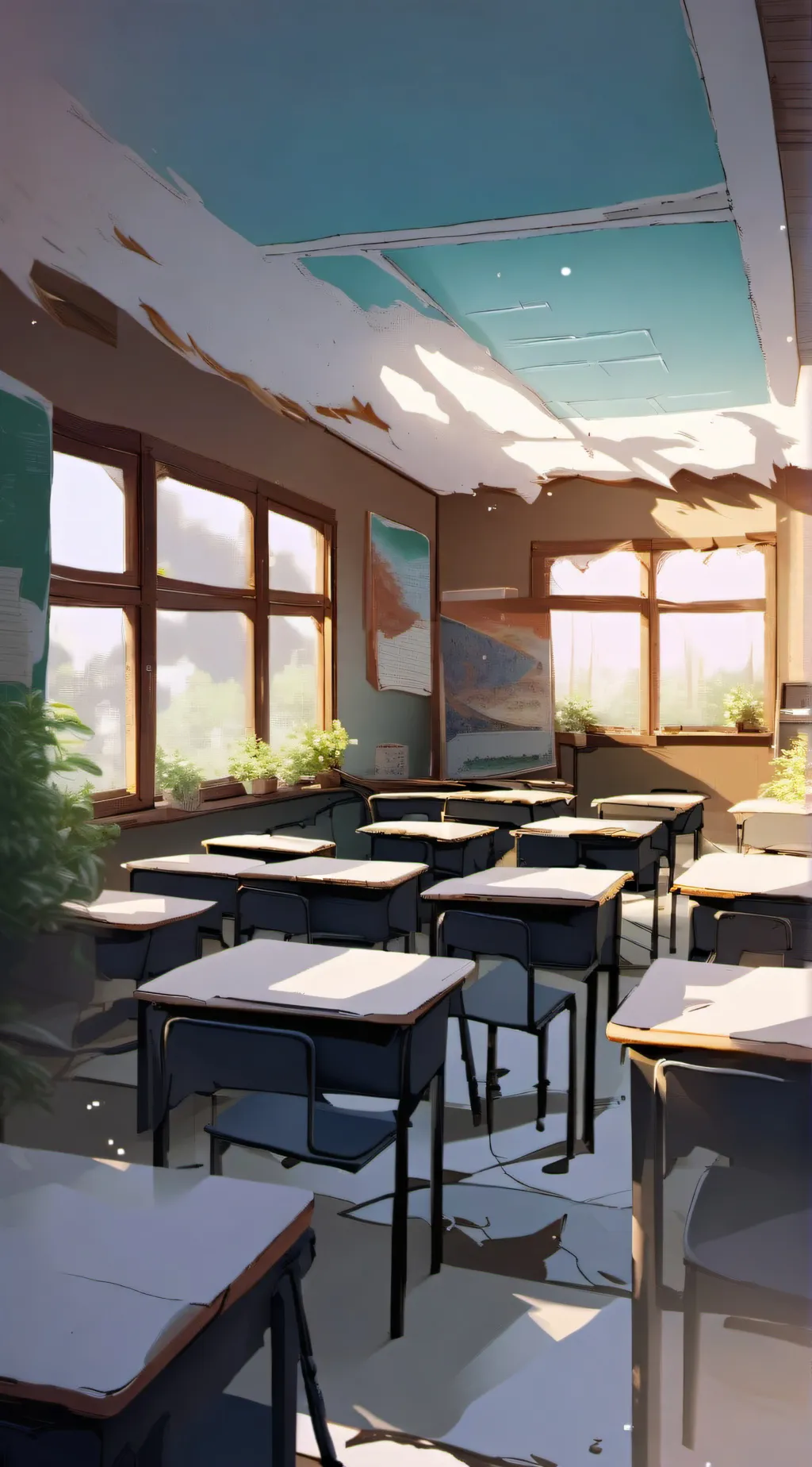 ai character: Dread school drill background