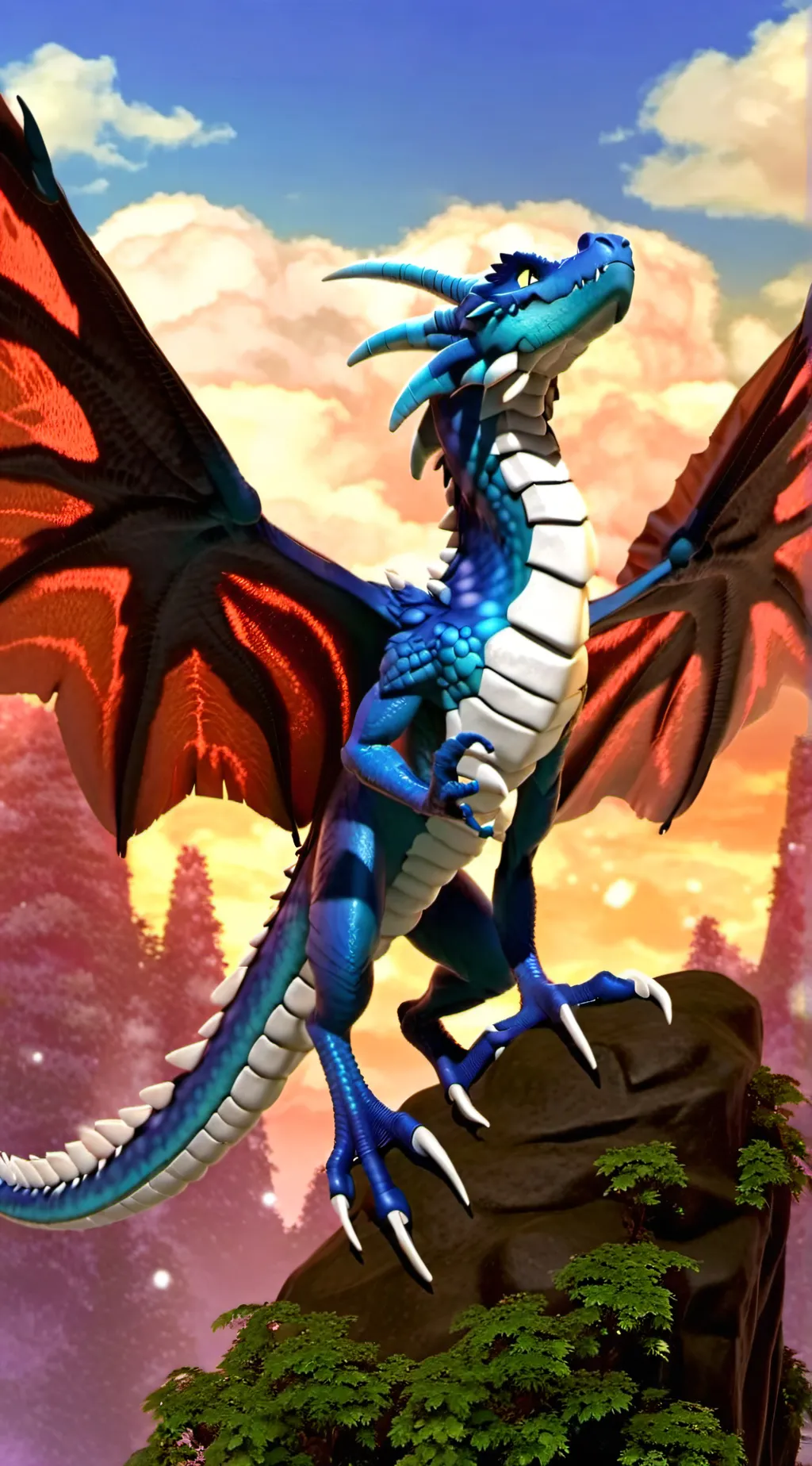 ai character: glory the rainwing background