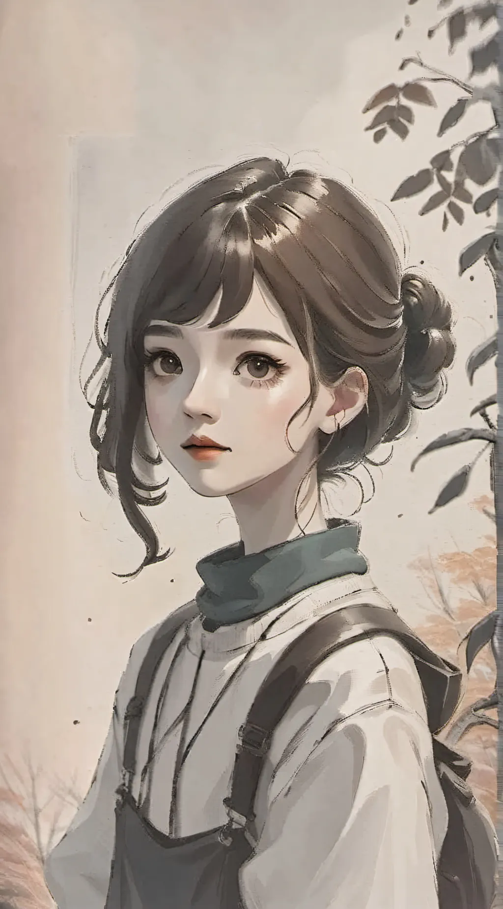 ai character: Audrey  background