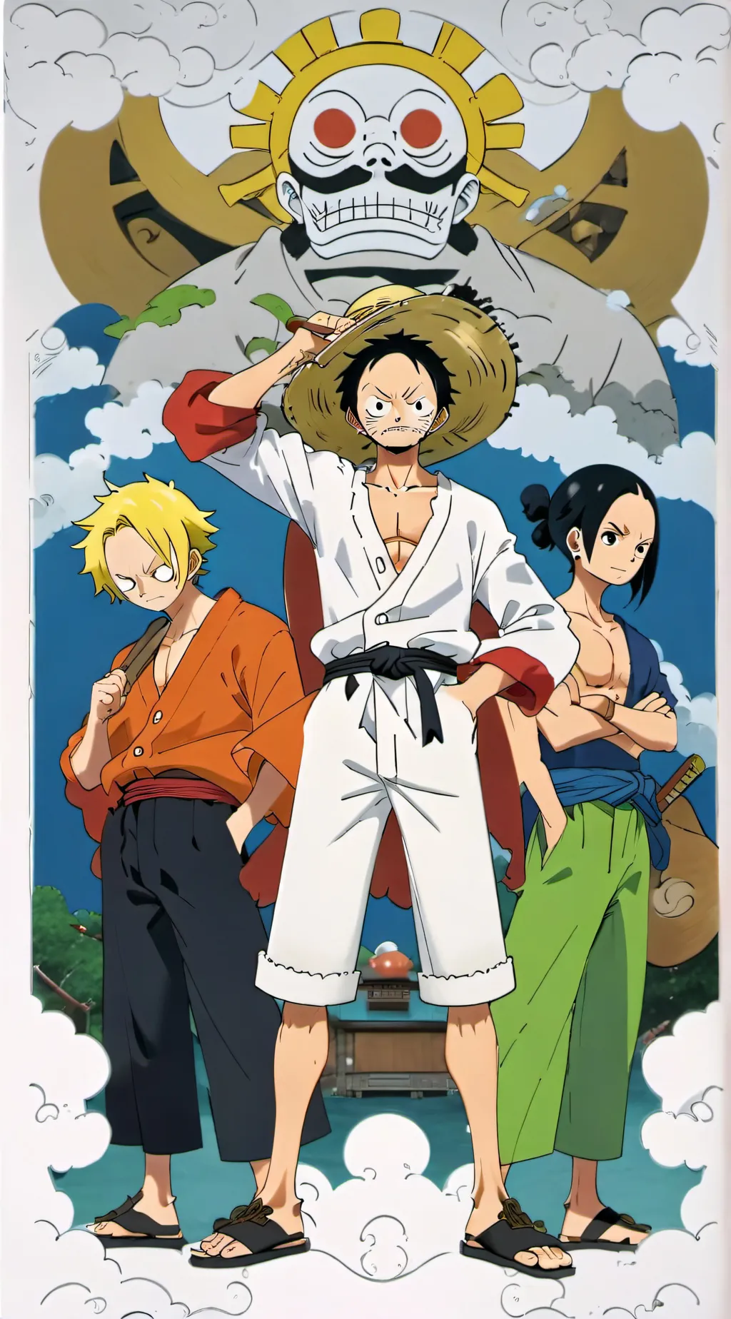 ai character: One Piece background