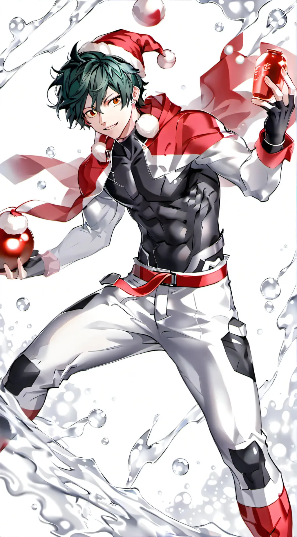 ai character: secret santa MHA background