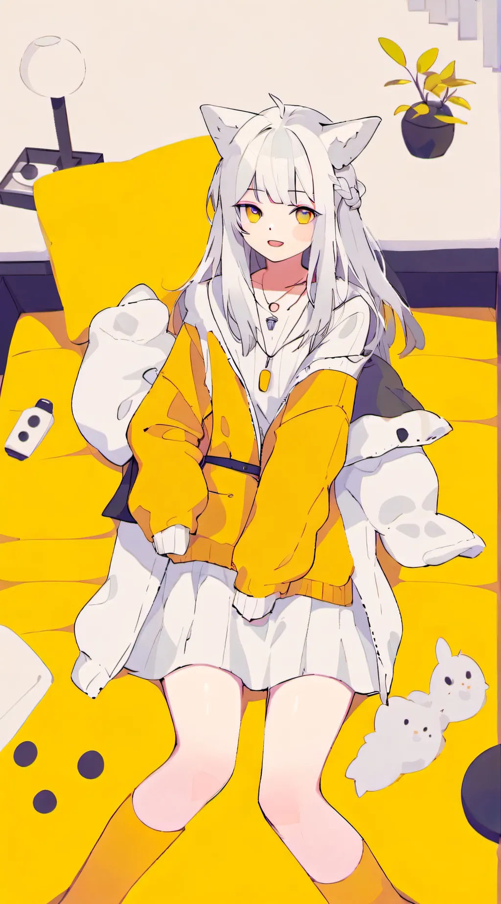 ai character: Hazel Florise background