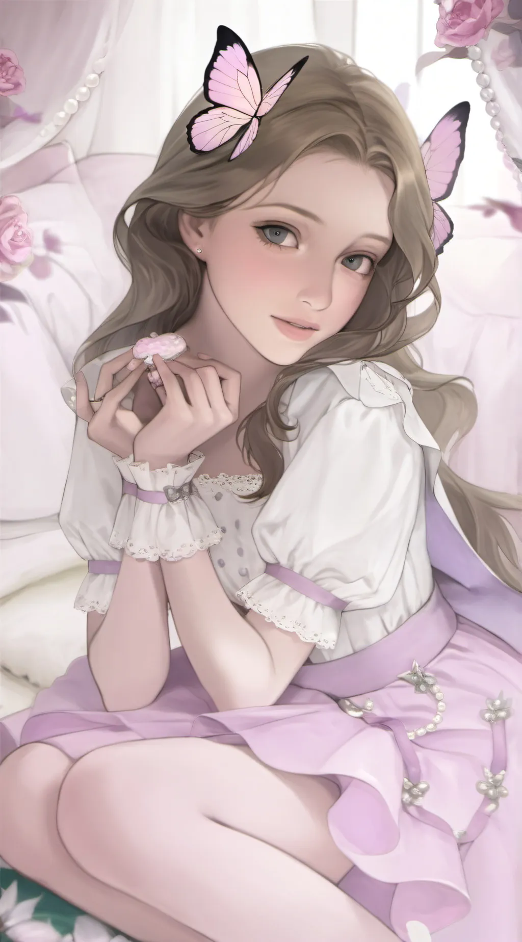ai character: ♪♡.. Tioka．・ background