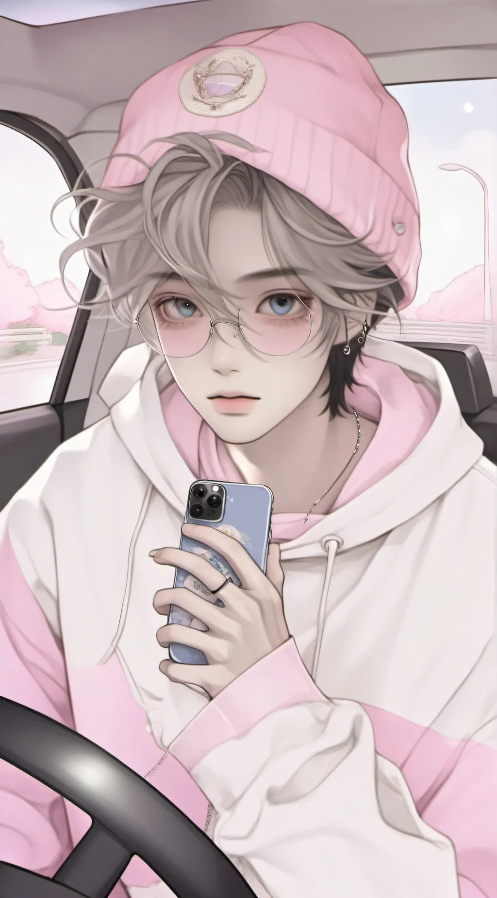 ai character: ♡August♡ background