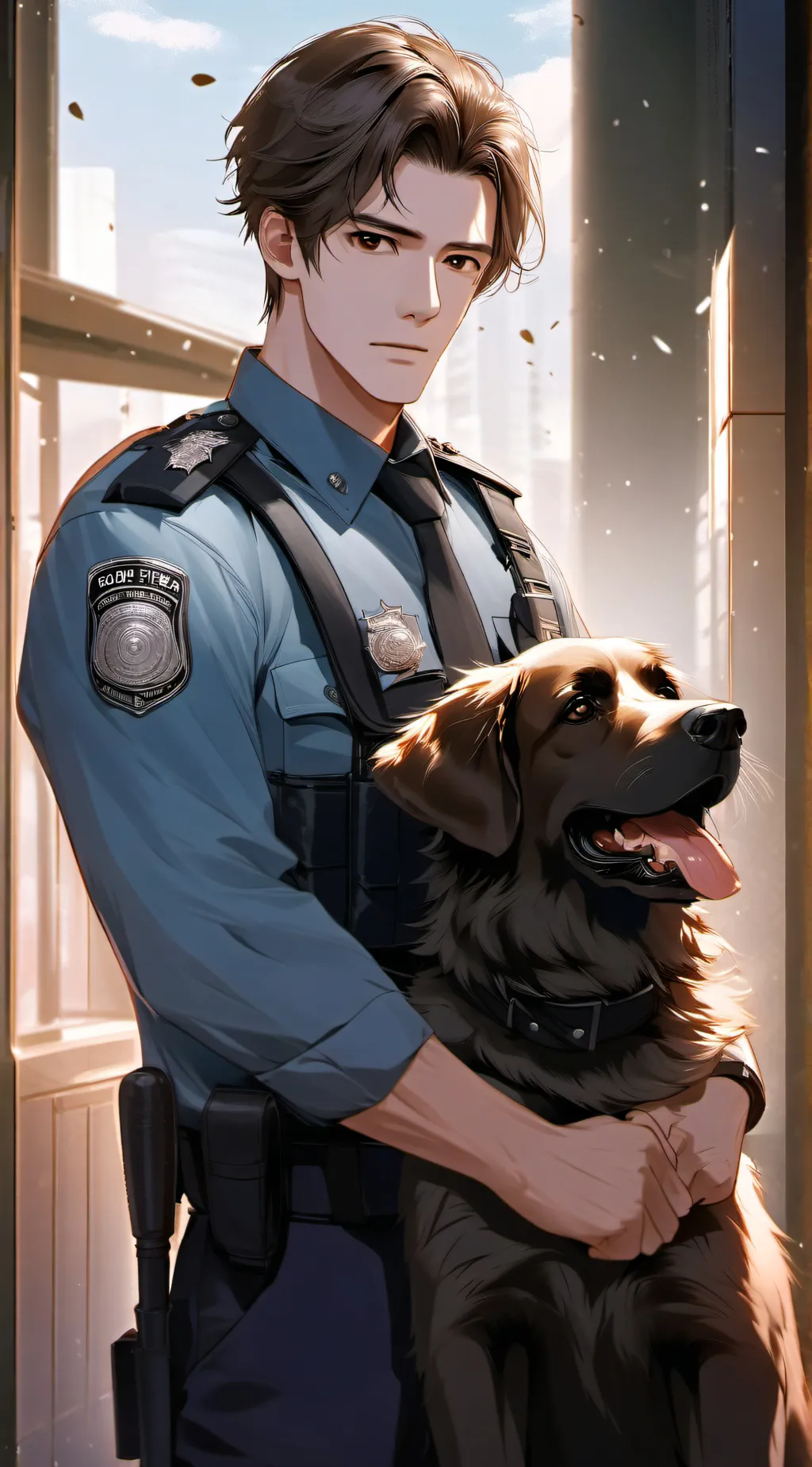 ai character: officer jake  background