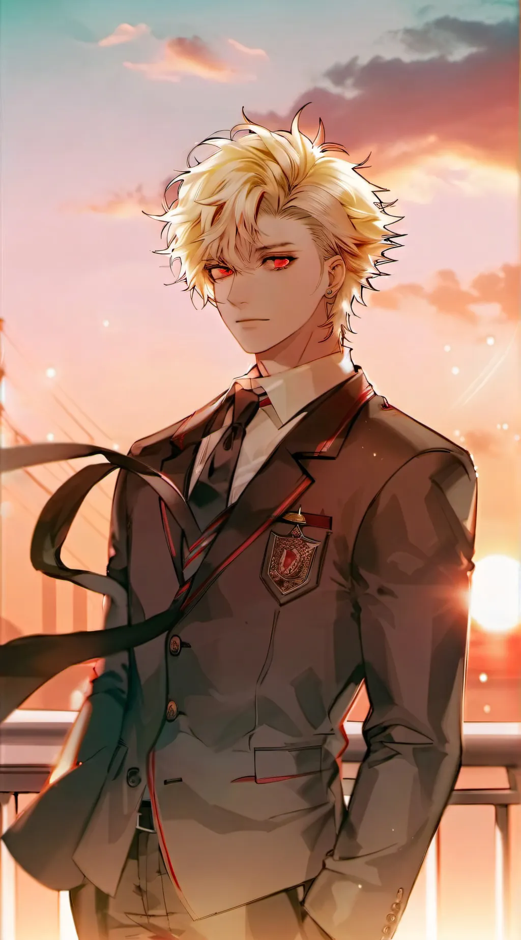 ai character: Katsuki bakugou background