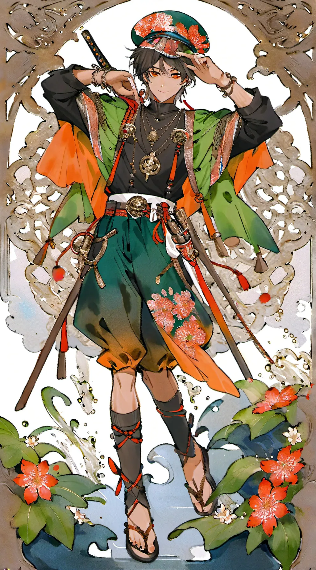 ai character: ein background