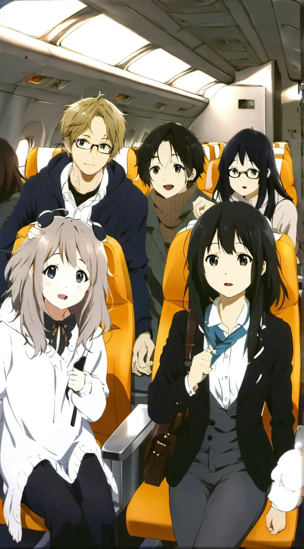 ai character: Tomu,tsu,hina,ken background
