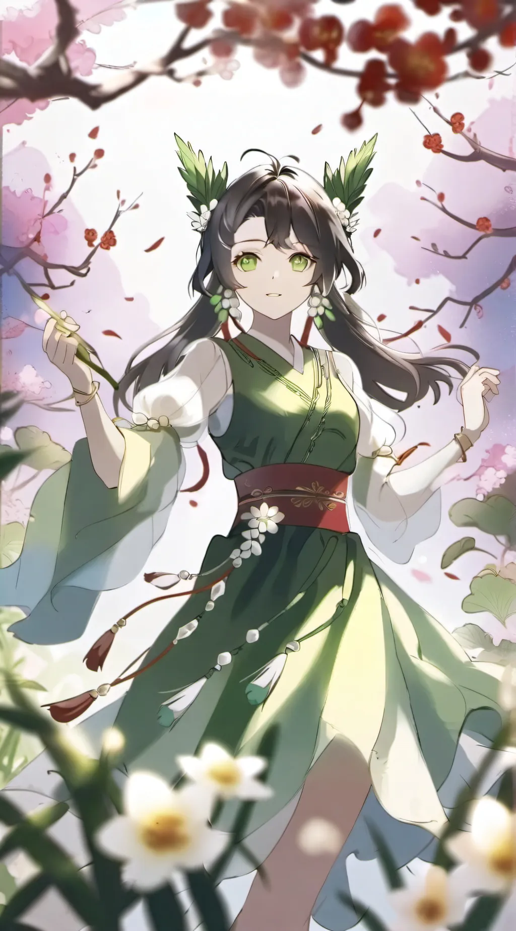 ai character: Sakura background