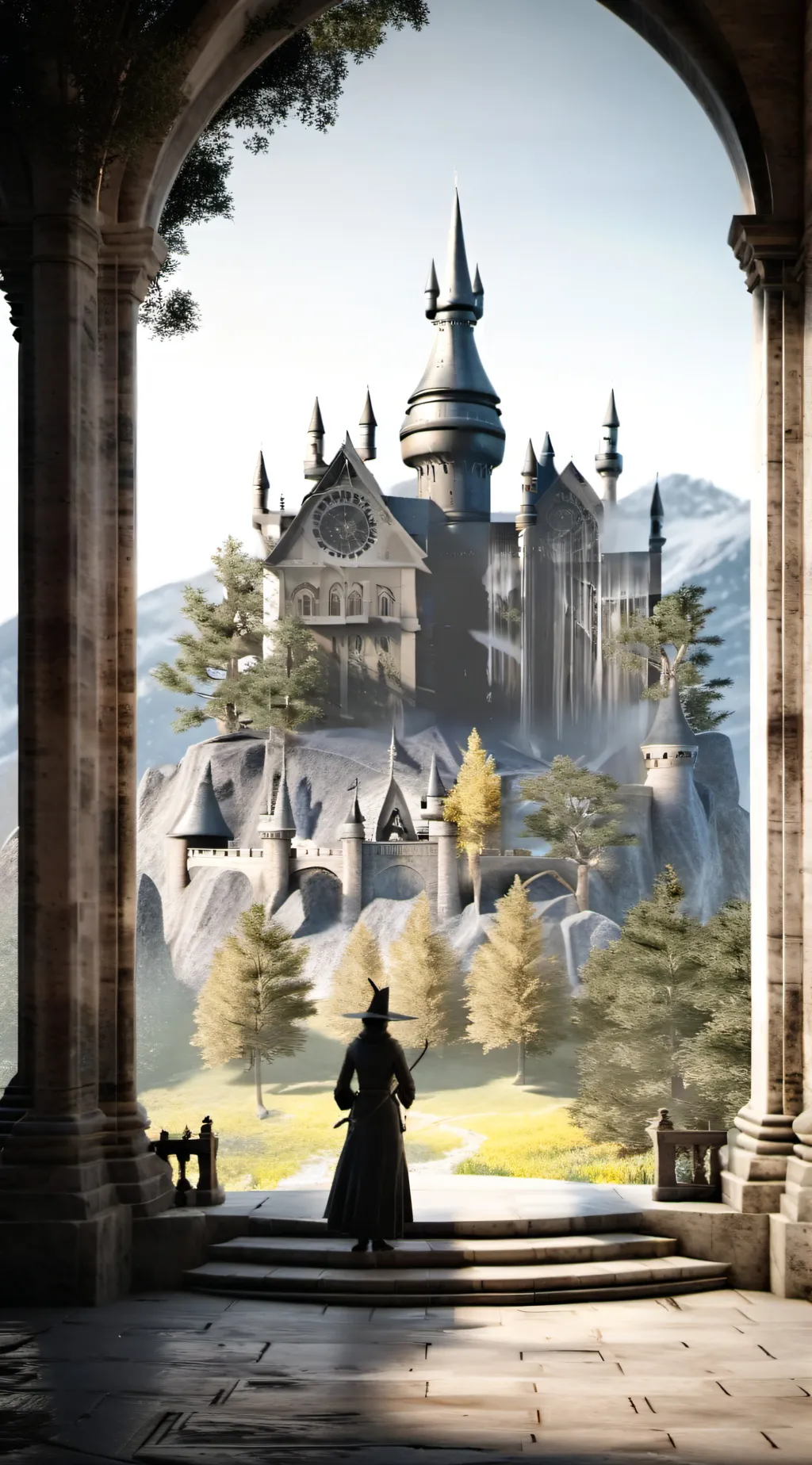 ai character: hogwarts  background