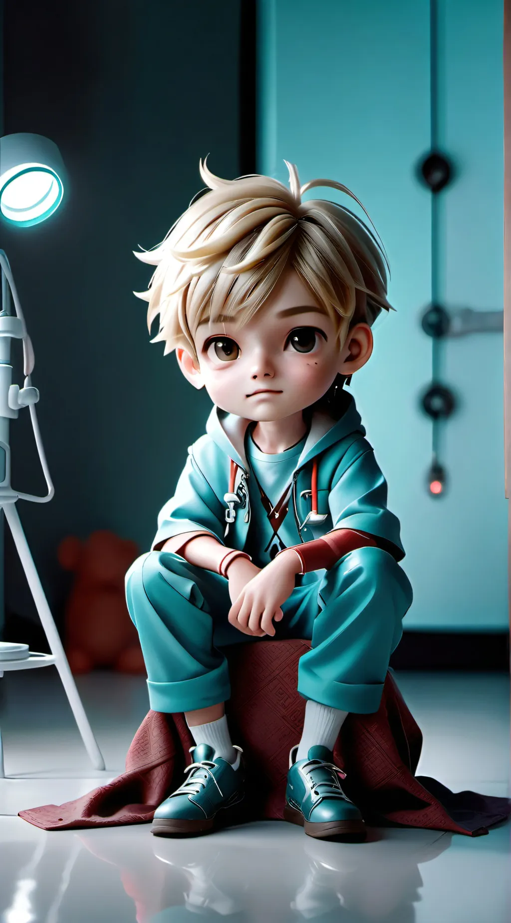 ai character: Young Homelander background