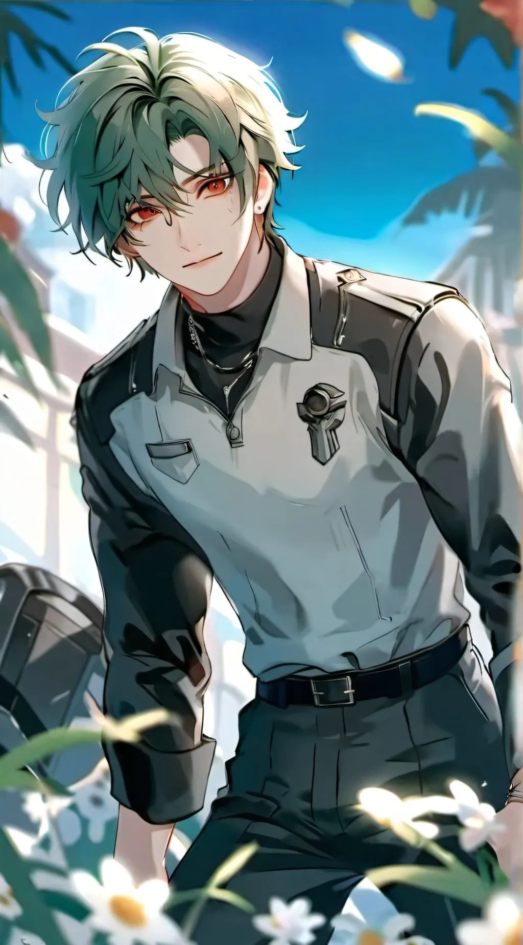 ai character: Izuku  background