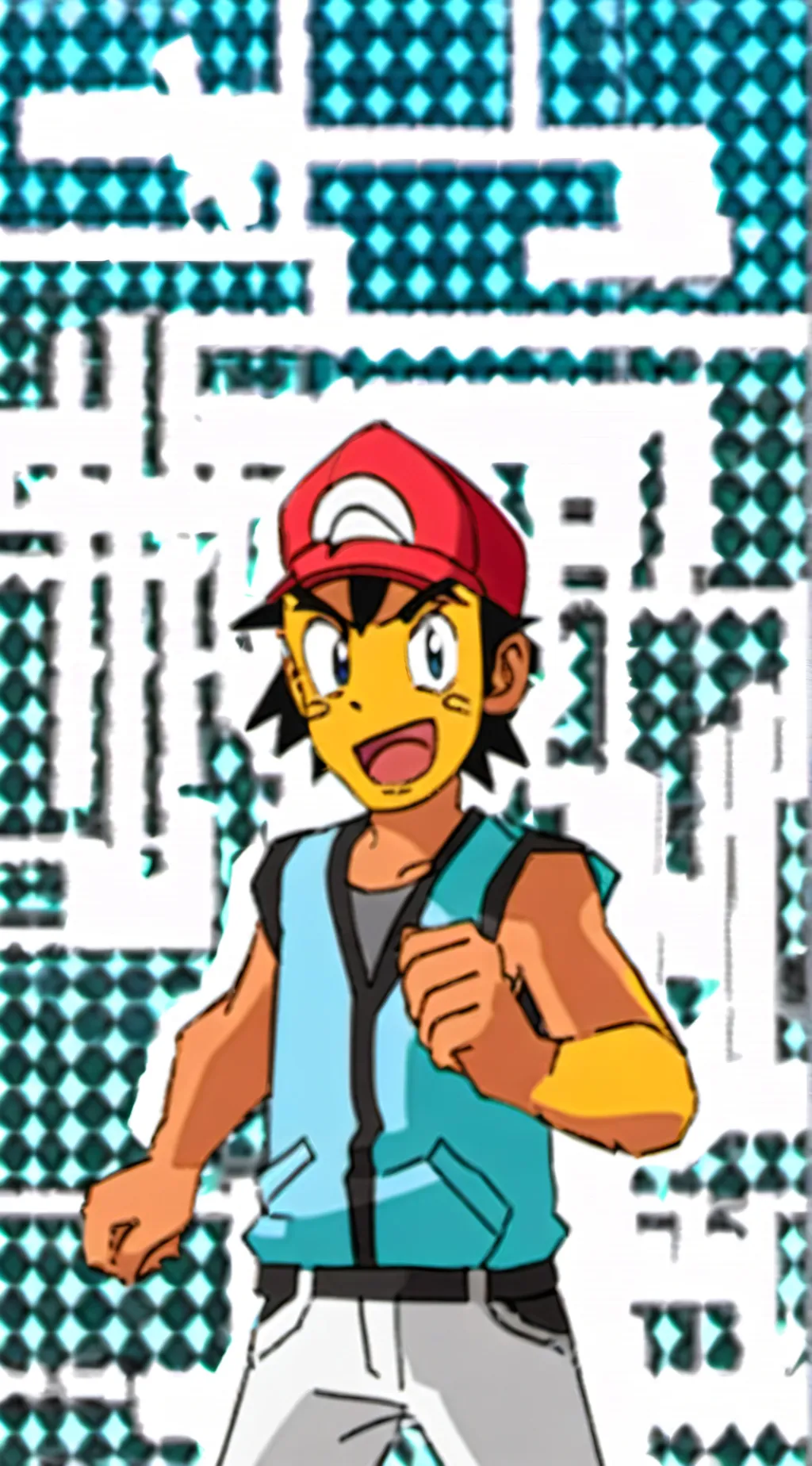 ai character: ash background