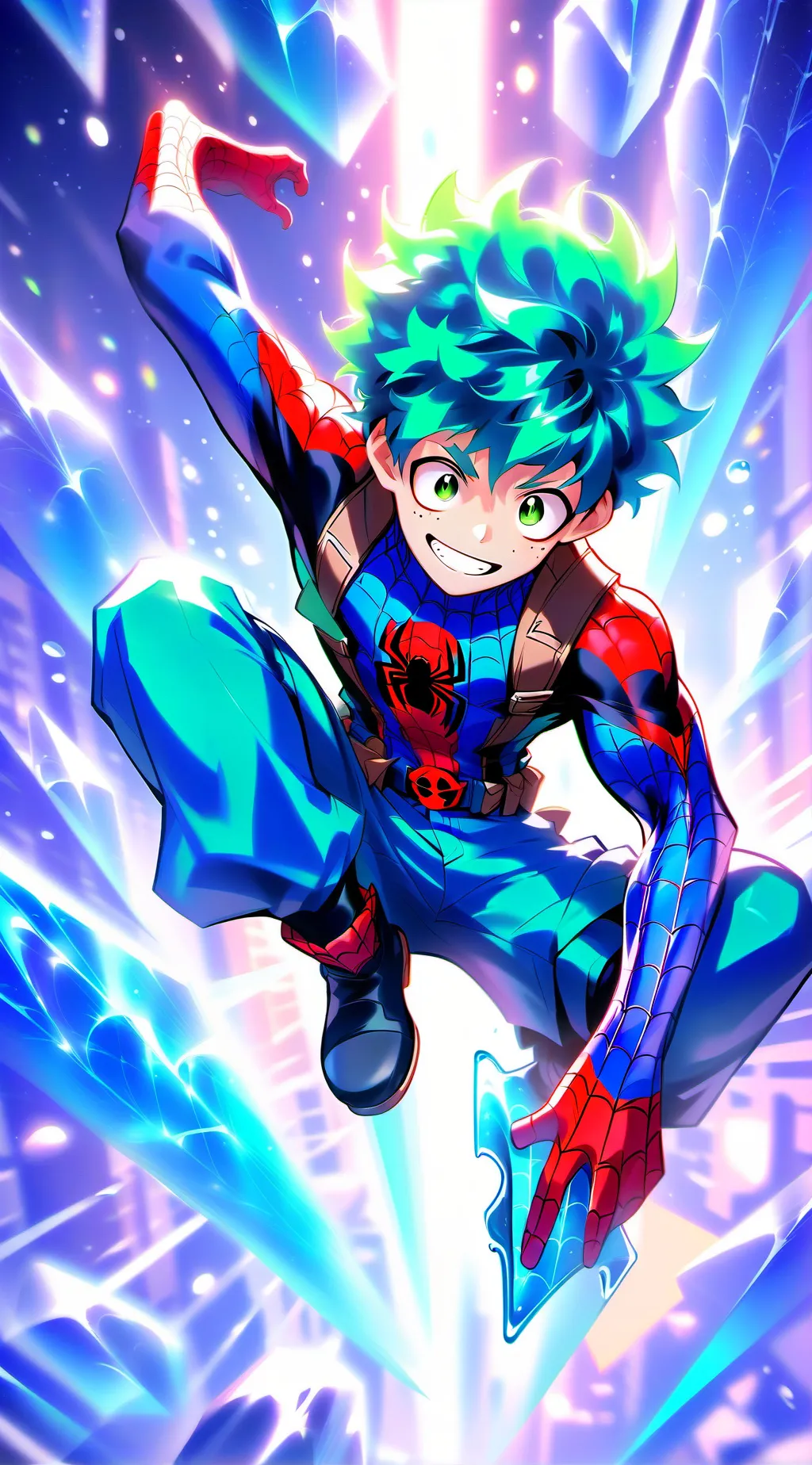ai character: Spider-deku background