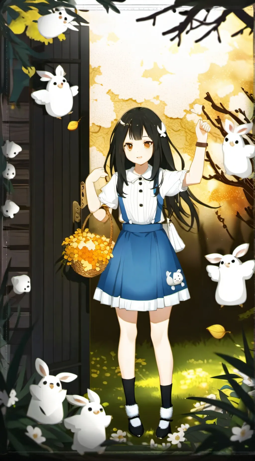 ai character: Little girl background