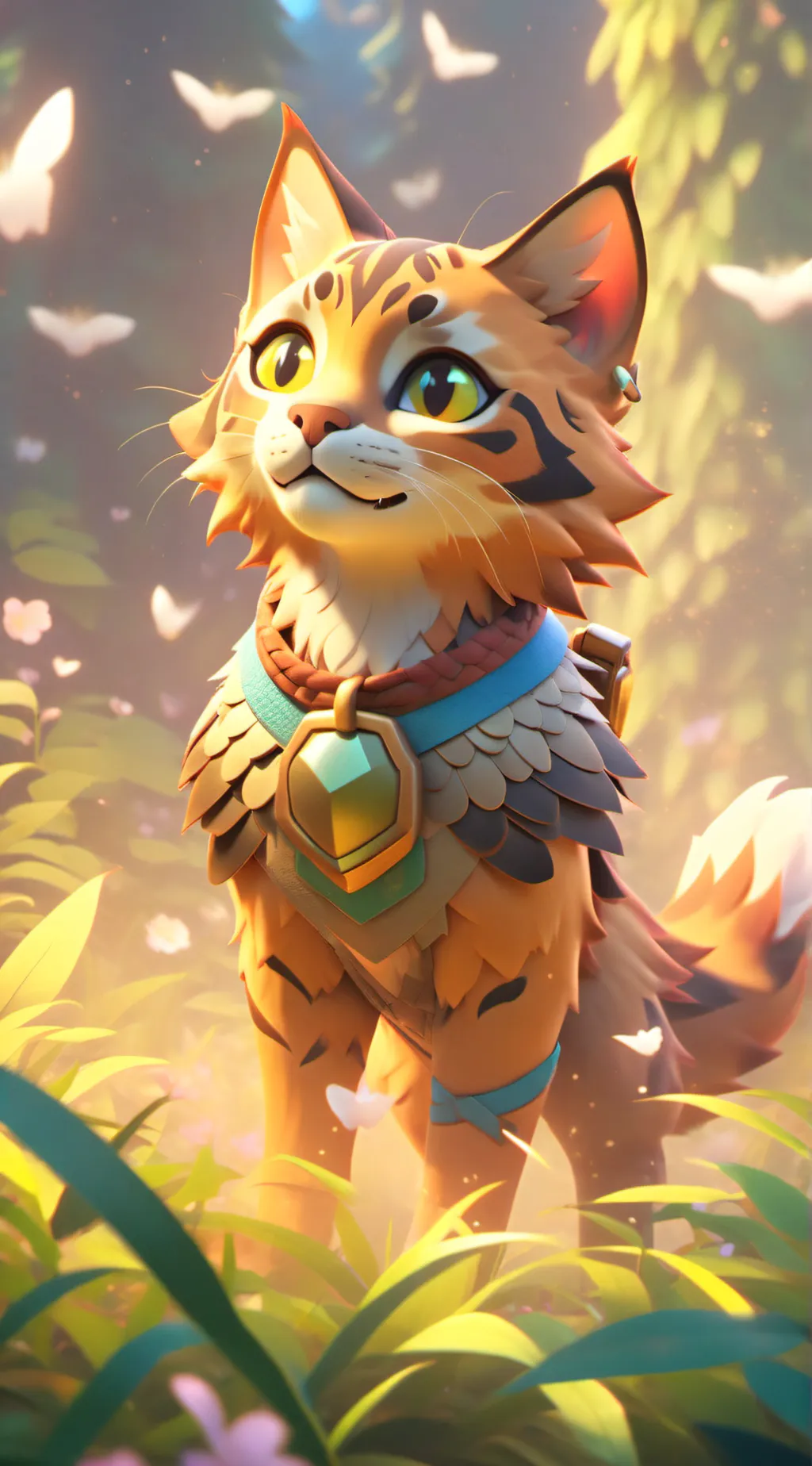 ai character: Honeykit background