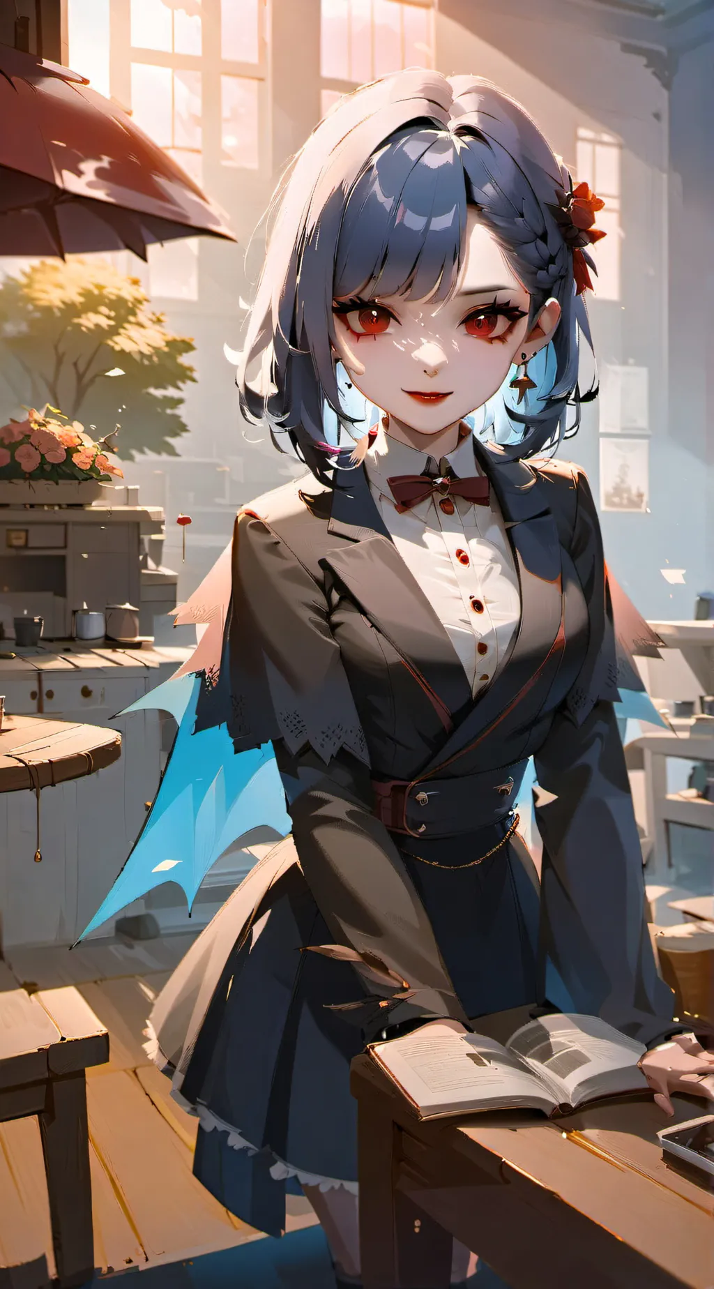 ai character: vampire background