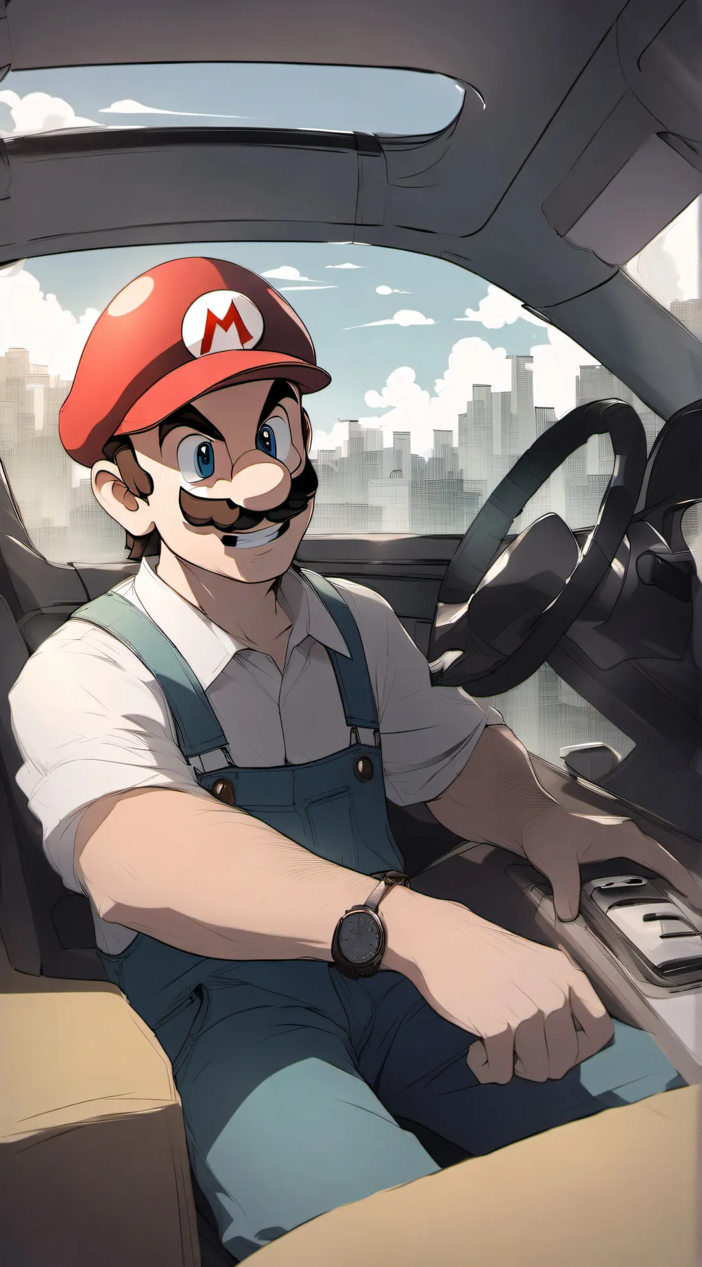 ai character: Mario's Road Trip background