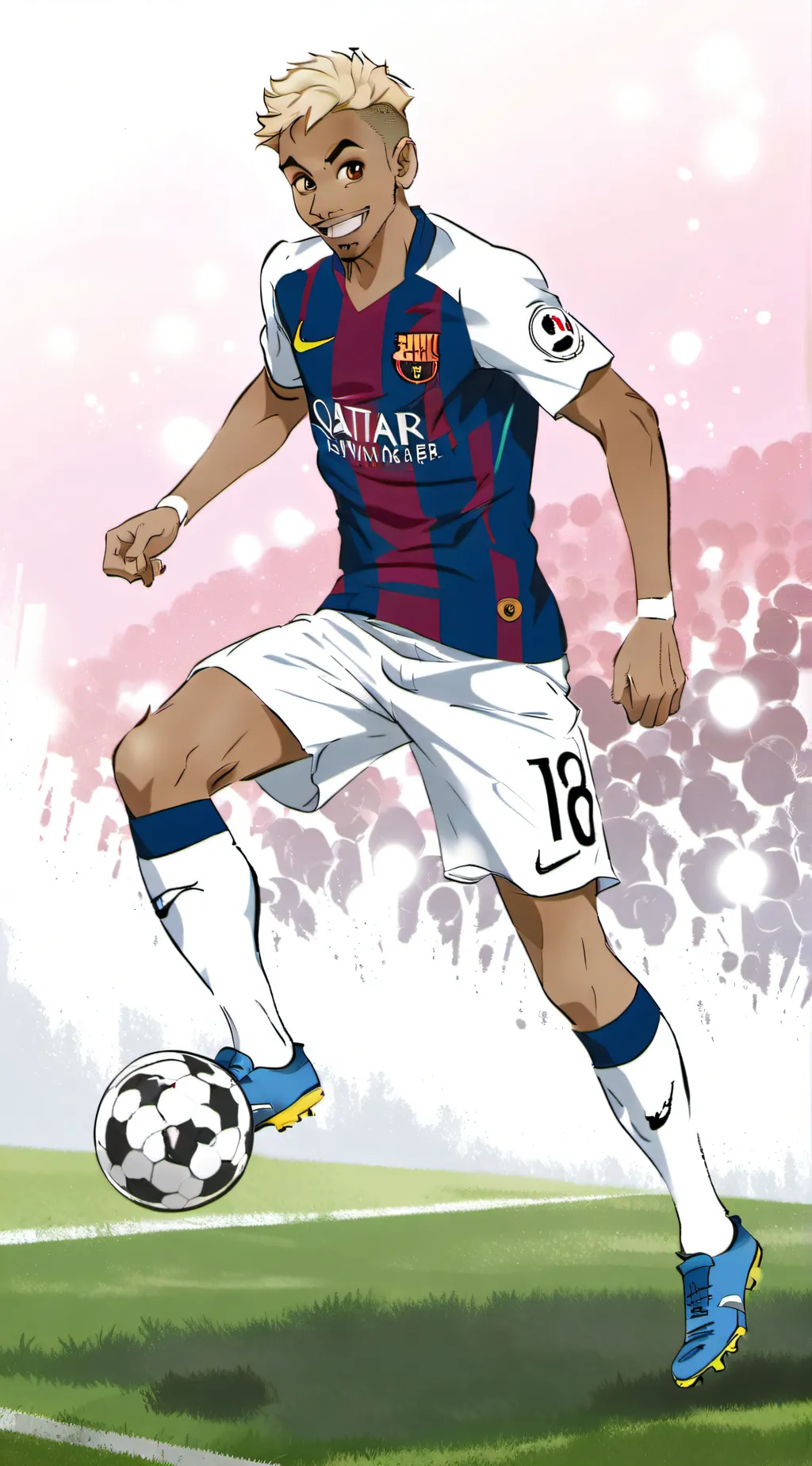 ai character: Neymar  background