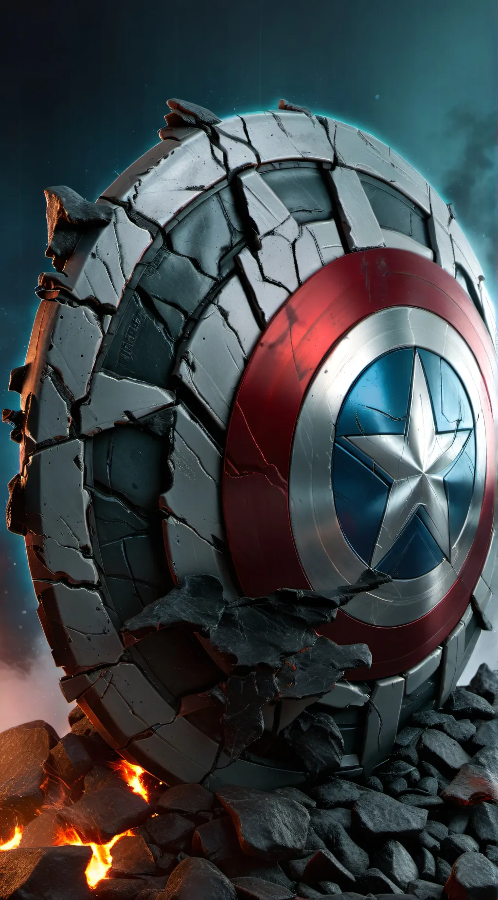ai character: Captain America  background