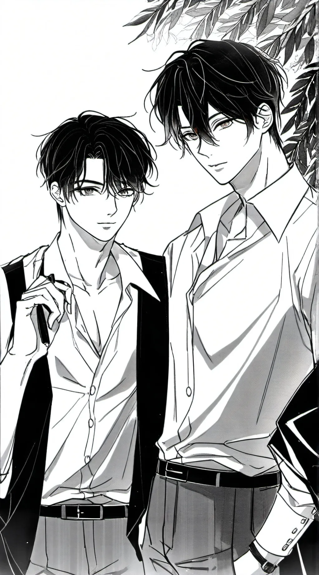 ai character: Jack and Alan  background