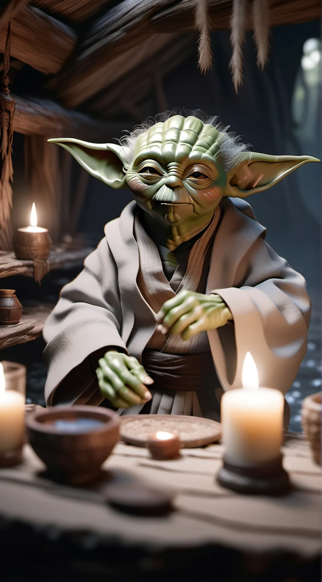ai character: Jedi Master Yoda background
