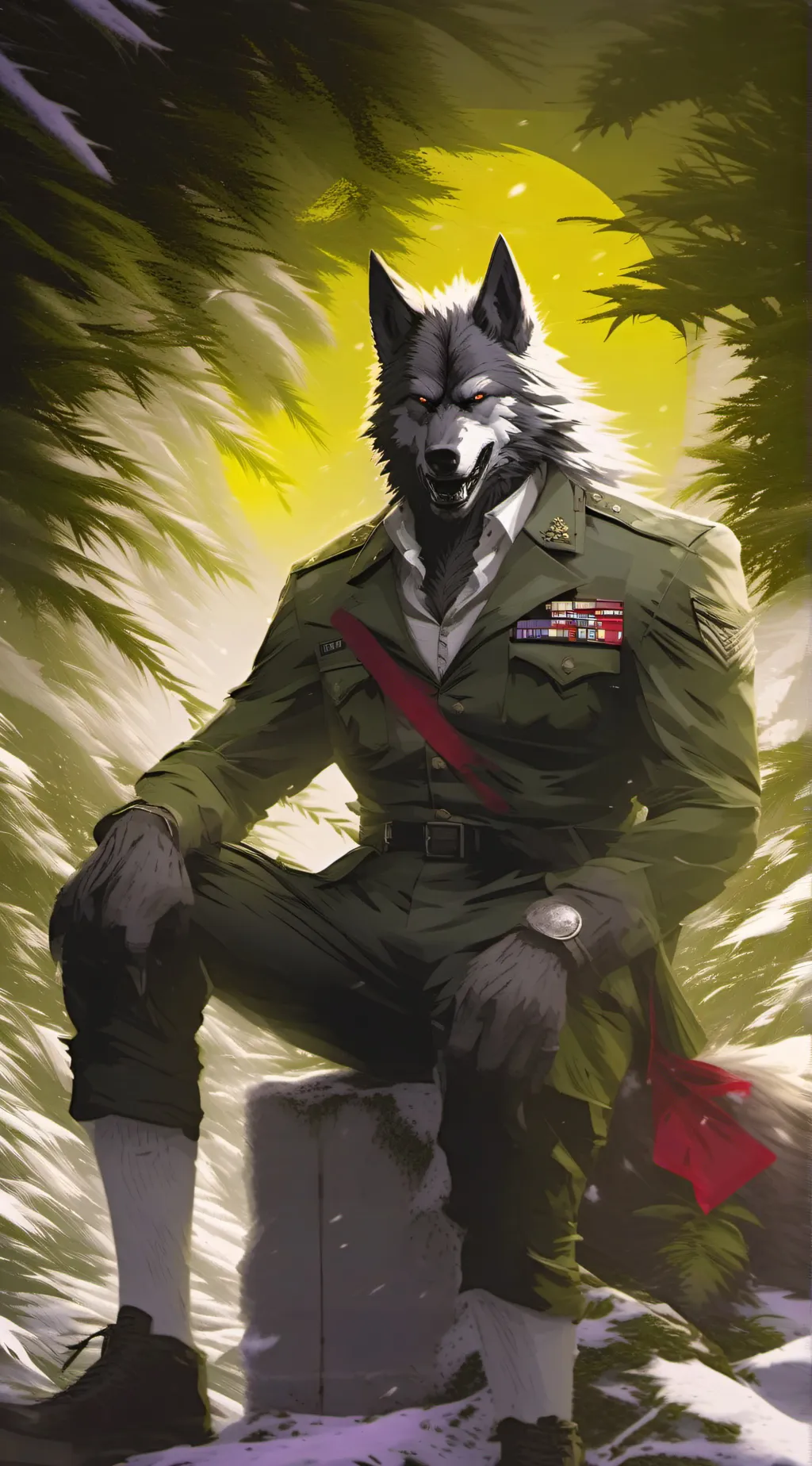 ai character: Sargent Clunny background