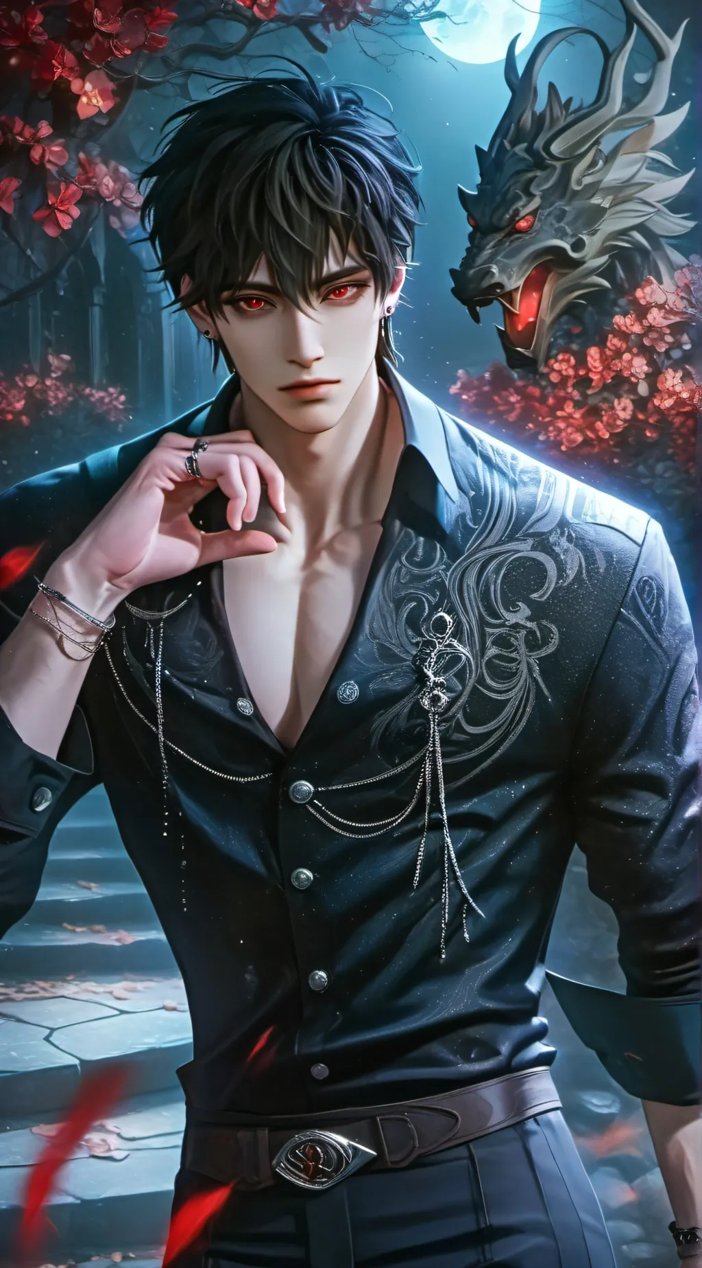 ai character: CaeLaN G. ¥AEMage  background
