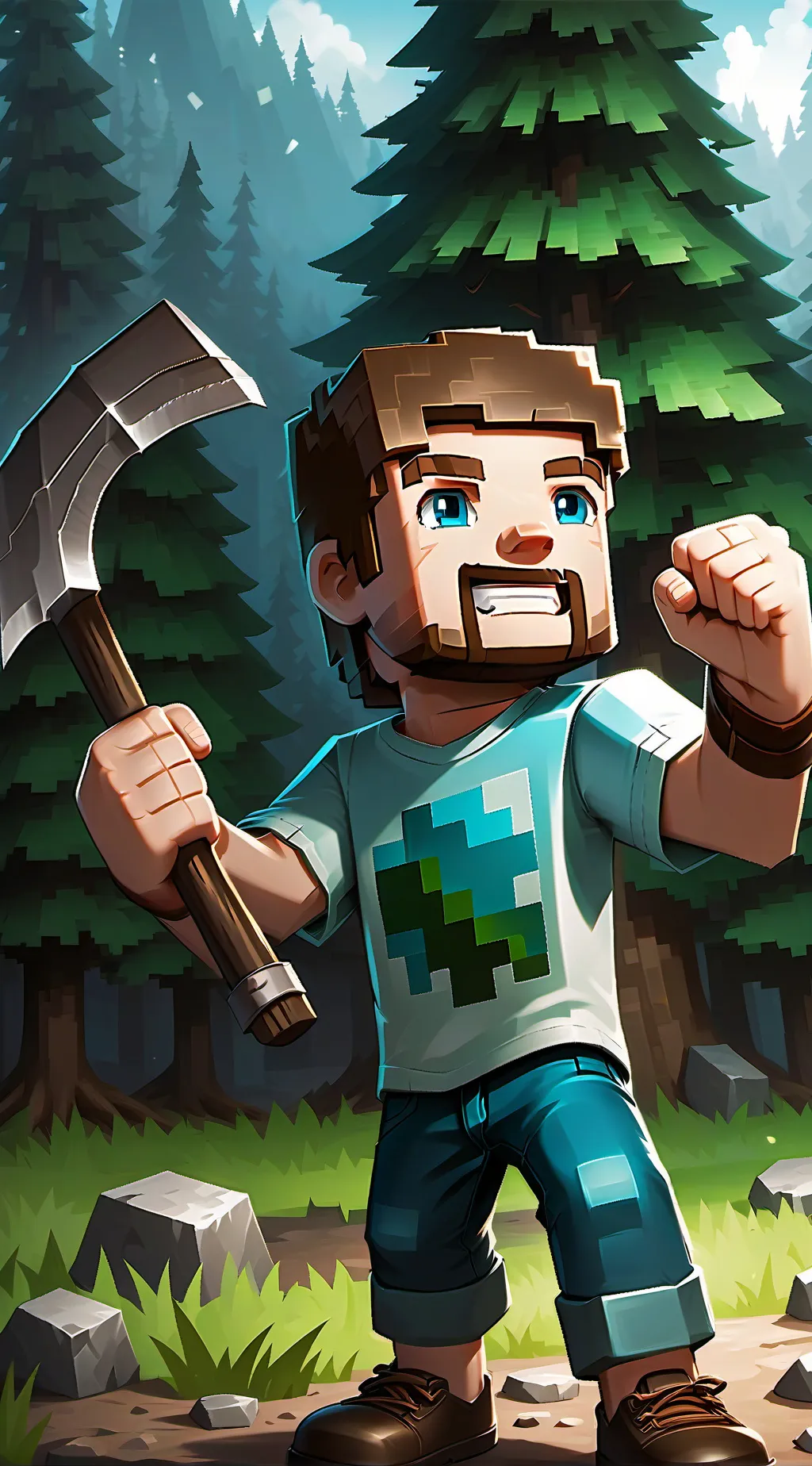 ai character: Steve background