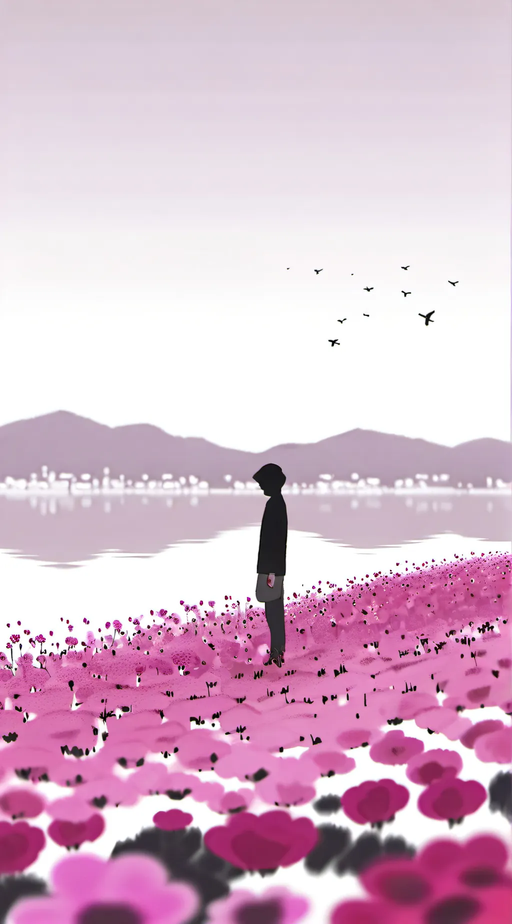 ai character: Pink(HH oc time) background