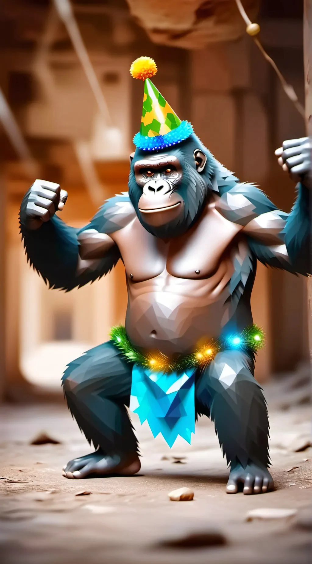 ai character: Gorilla tag background
