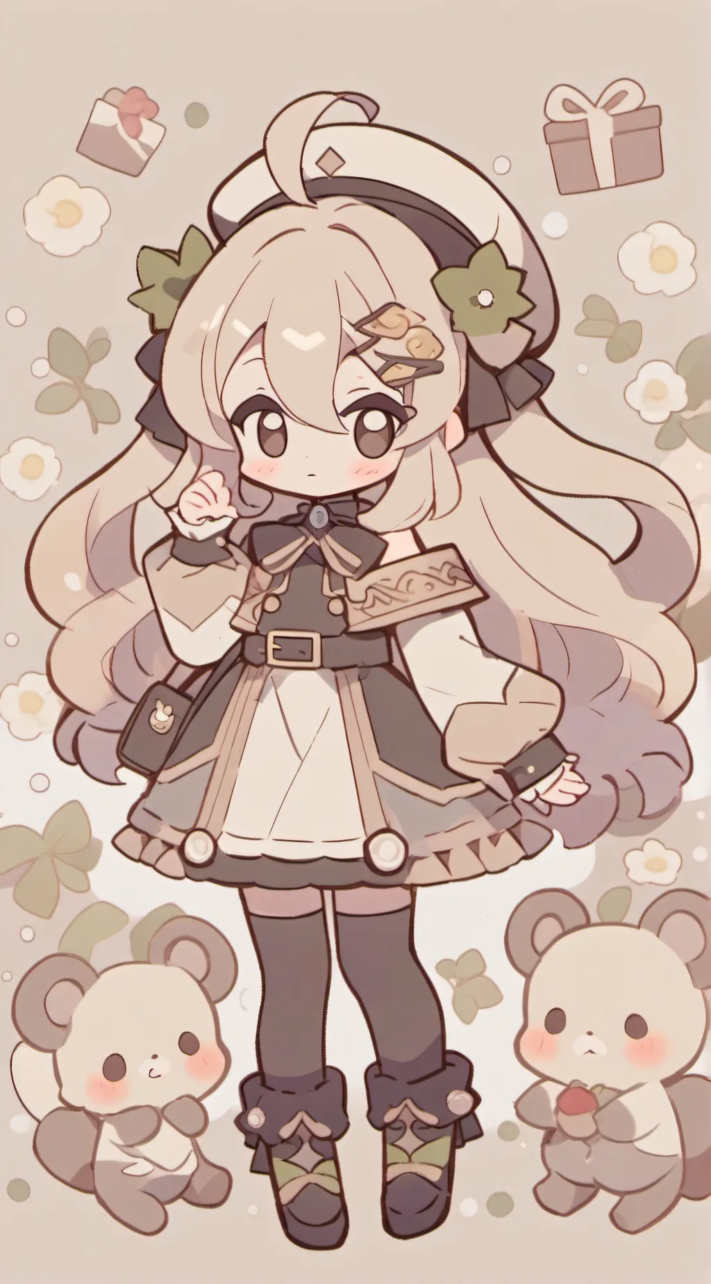 ai character: Anime girl background