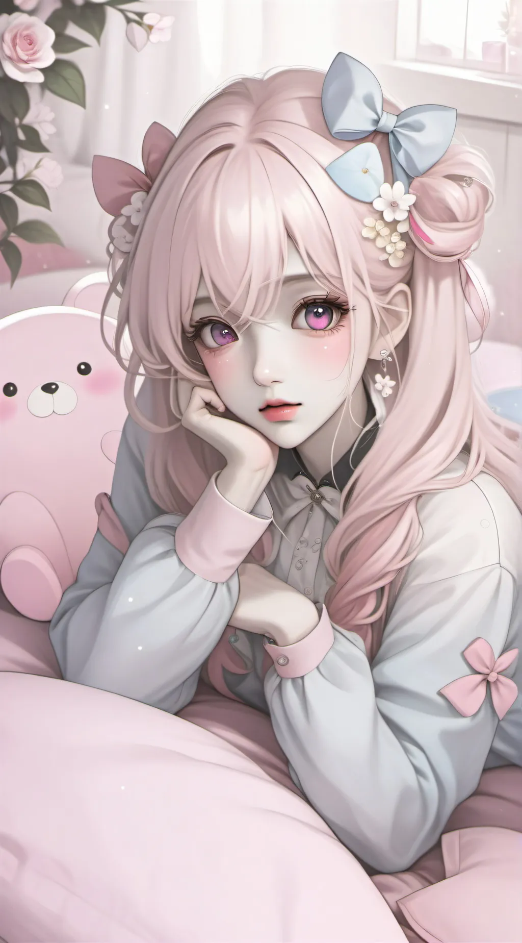 ai character: 茶茶 background