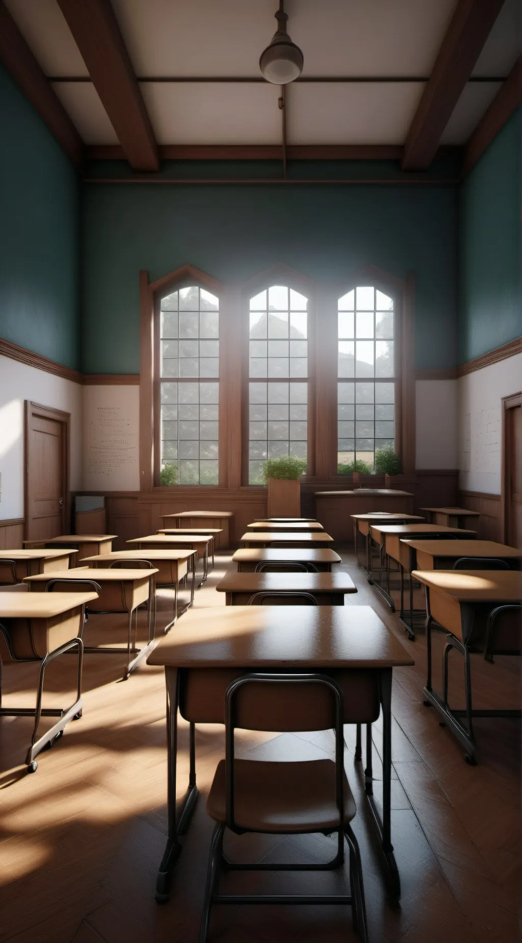 ai character: SCHOOL LOCKDOWN background