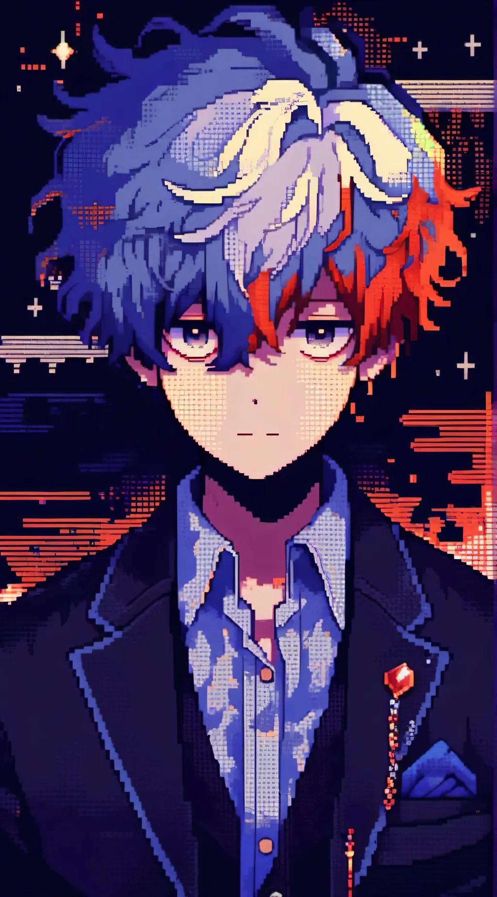 ai character: todoroki villain  background