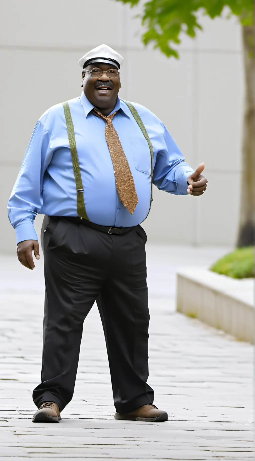 ai character: professor klump background