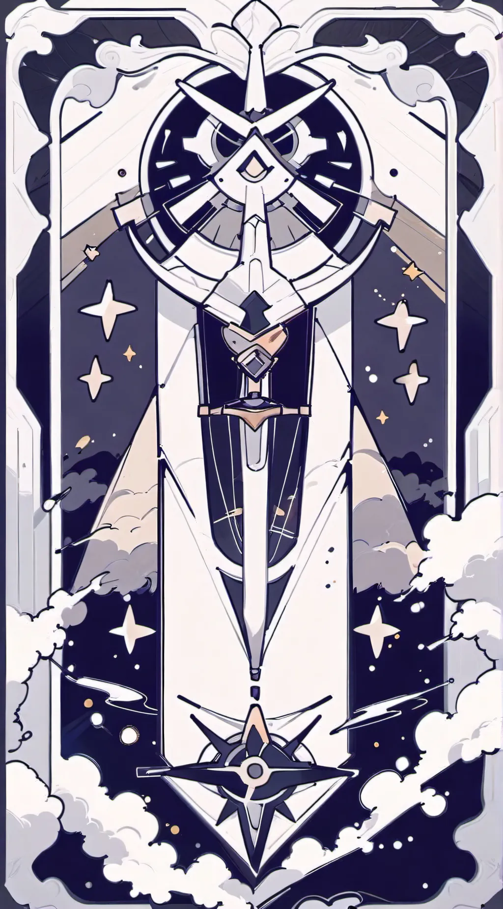 ai character: Heaven background