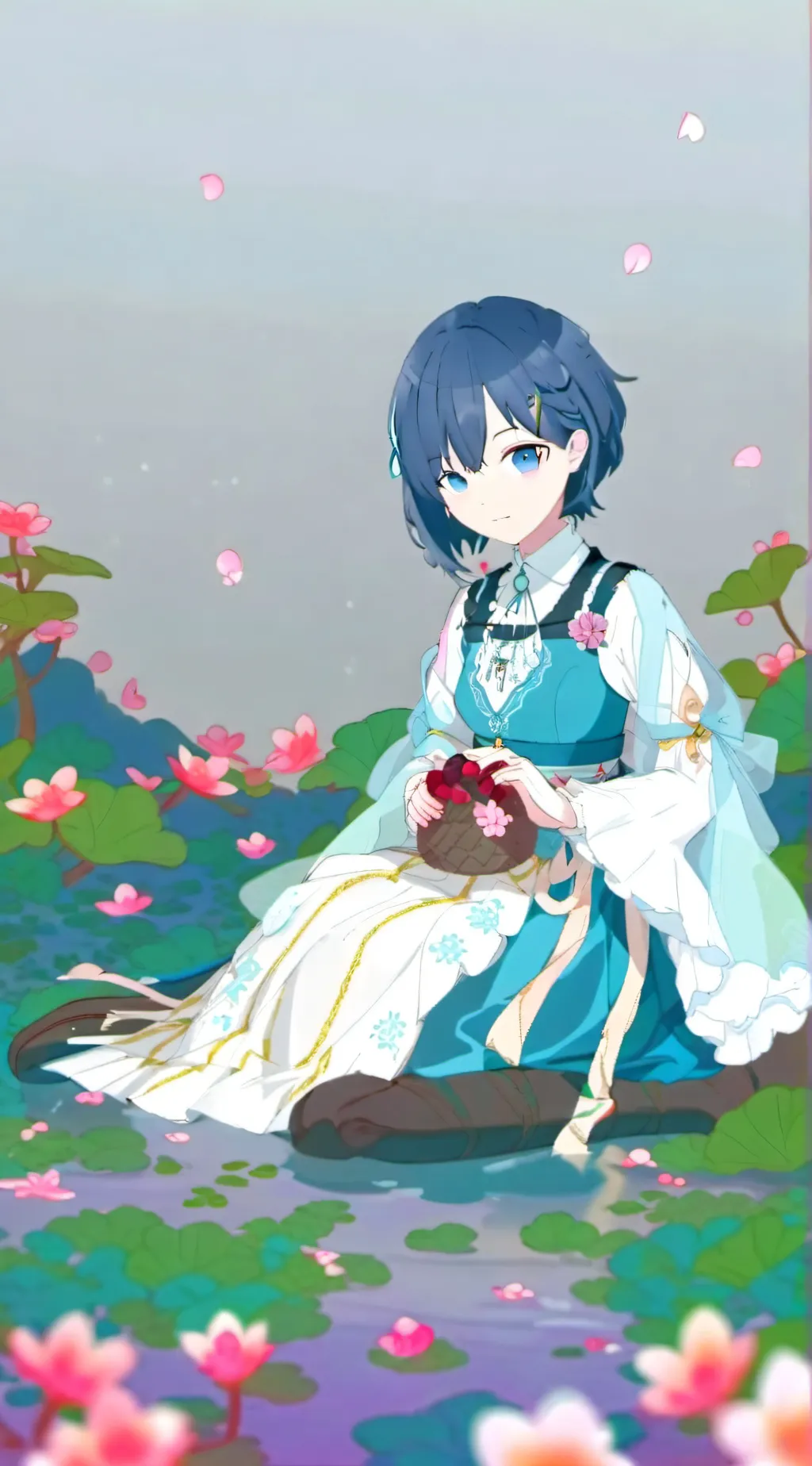 ai character: Haruka Kiritani background
