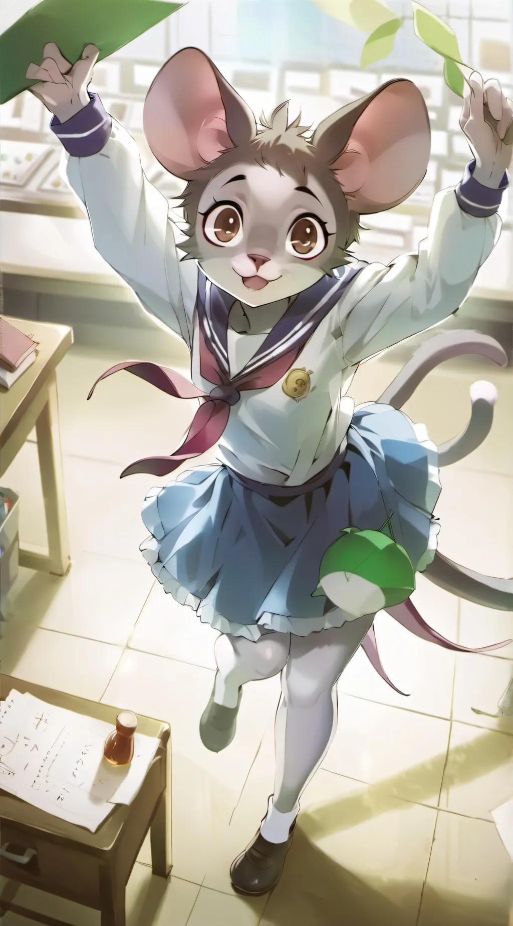 ai character: Mini  Mimi Mouse background