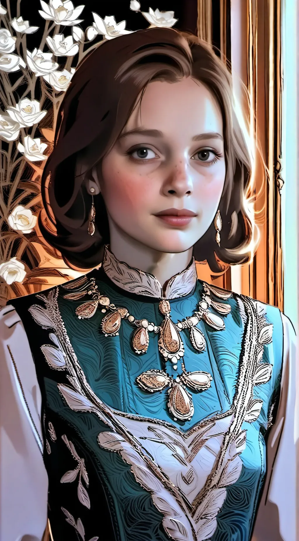 ai character: Down by the bay background