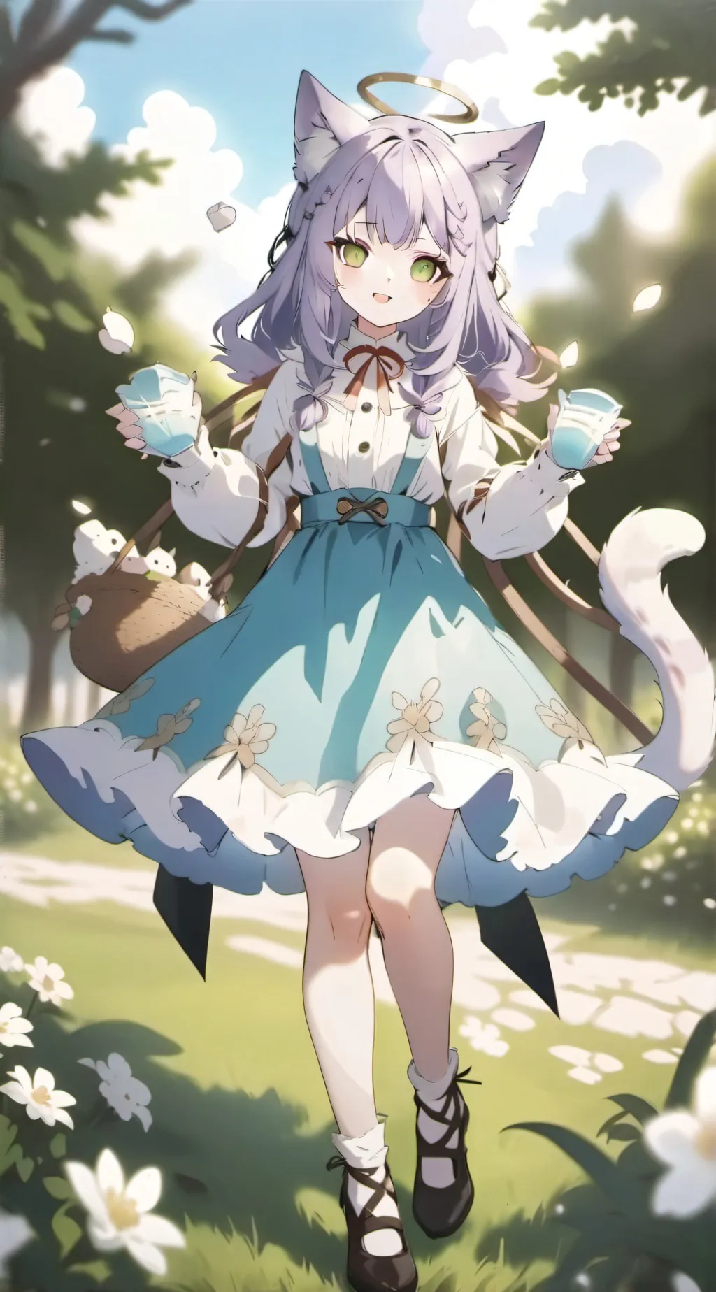 ai character: Kwitty cwat gwirl background