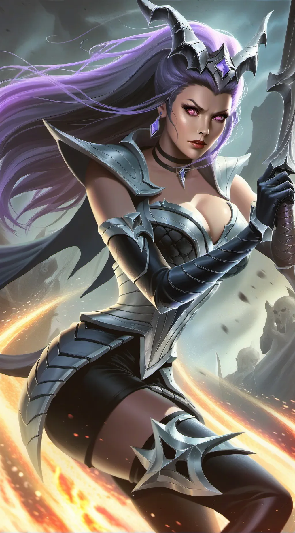 ai character: Raven wolf background