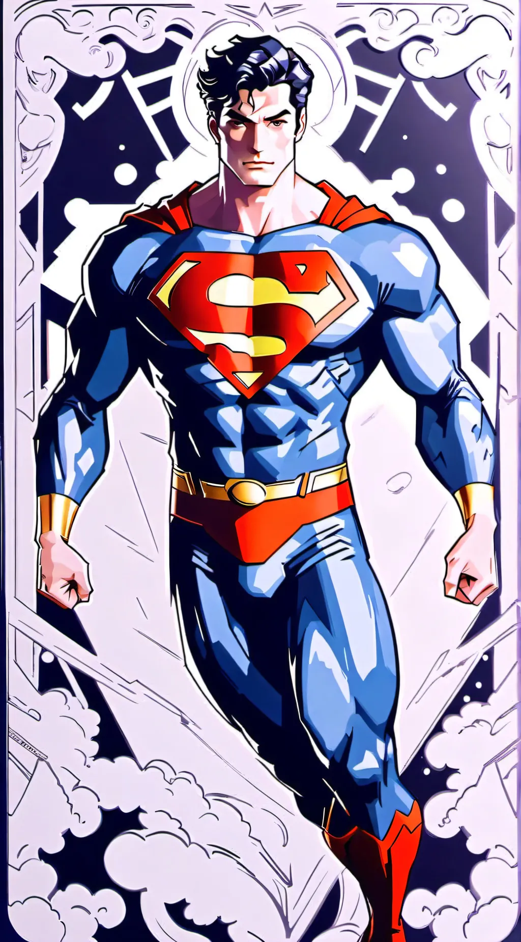 ai character: Superman background